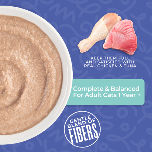 Tiki Cat® Velvet Mousse™ Hairball Control Chicken & Tuna Recipe in Broth Wet Cat Food