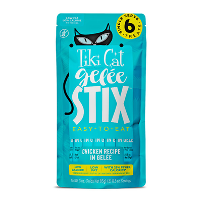 Tiki Cat® Gelée Stix® Chicken Recipe in Gelée Wet Cat Treats 12 x 3oz
