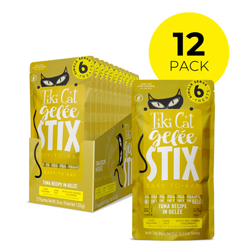 Tiki Cat® Gelée Stix® Tuna Recipe in Gelée Wet Cat Treat 12 x 3oz