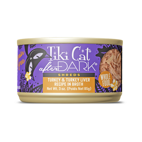 Tiki Cat® After Dark™ Shreds Turkey with Turkey Liver Wet Cat Food