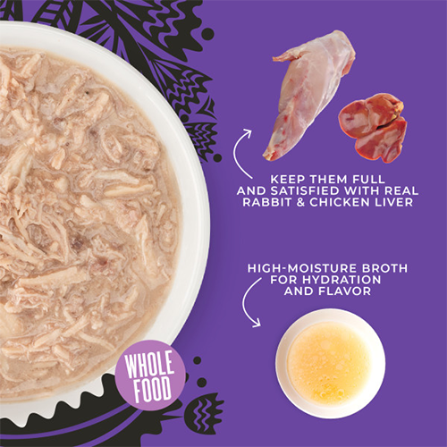 Tiki Cat® After Dark™ Shreds Rabbit with Chicken Liver Wet Cat Food