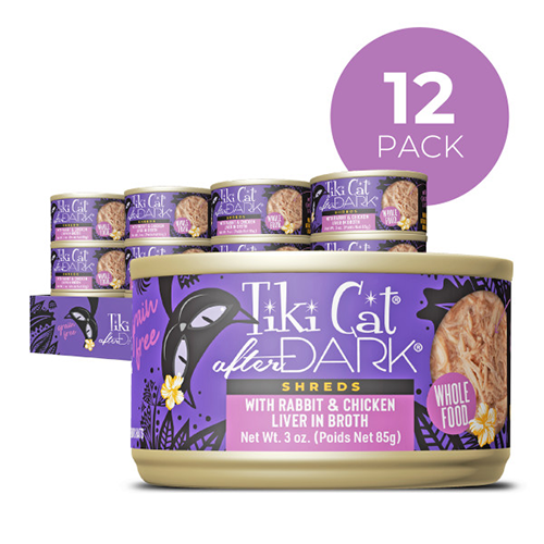 Tiki Cat® After Dark™ Shreds Rabbit with Chicken Liver Wet Cat Food