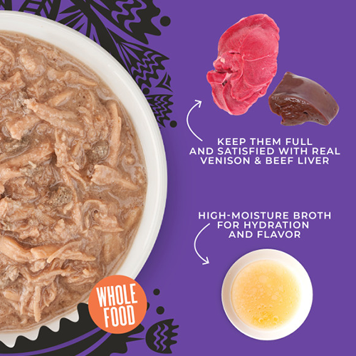 Tiki Cat® After Dark™ Shreds Venison with Beef Liver Wet Cat Food