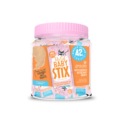Tiki Cat® Baby STIX™ with Chicken in Creamy Gravy Kitten Treat Jar (42ct)