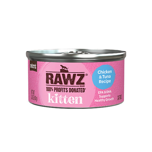 RAWZ® Kitten Chicken & Tuna Wet Cat Food 18 x 2.8 oz