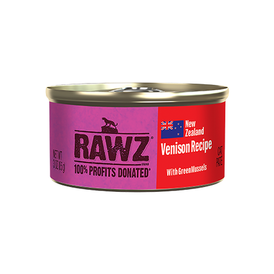 RAWZ® 94% Venison Recipe with Green Mussels Pâté Wet Cat Food