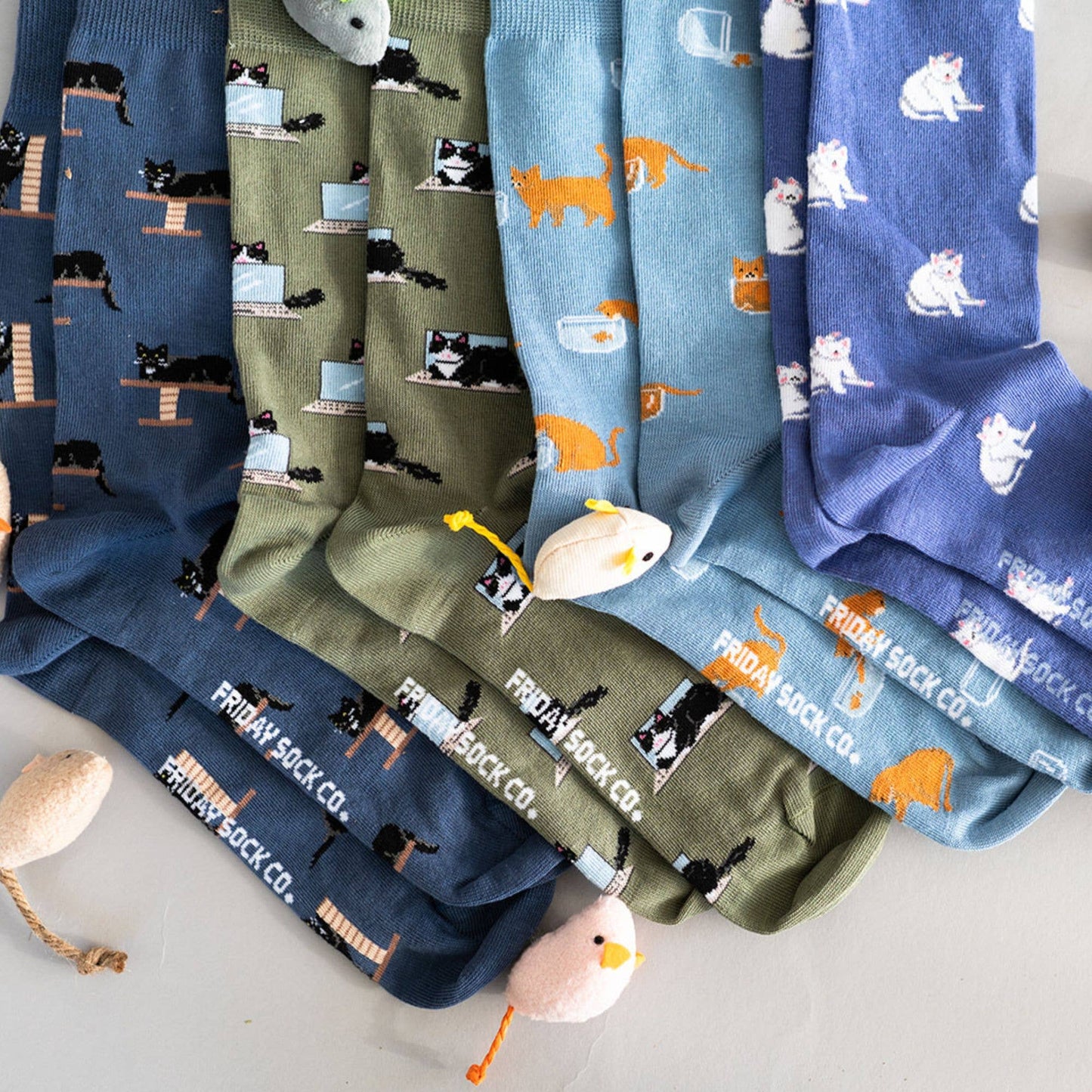 Men's Cozy Black Cat  Socks