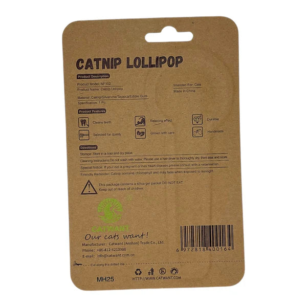 Silvervine/Catnip Lollipop