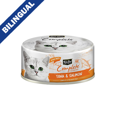 Kit Cat® Complete Cuisine™ Pure Tuna & Salmon in Broth Wet Cat Food