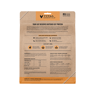 Vital Essentials® Freeze-Dried Raw Protein Pork Entree Meal or Mixer Soft Nibs Cat Food