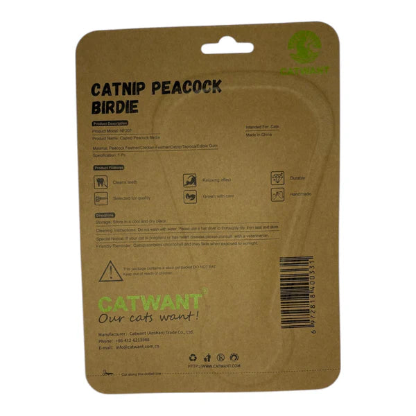 Catnip Peacock Birdie