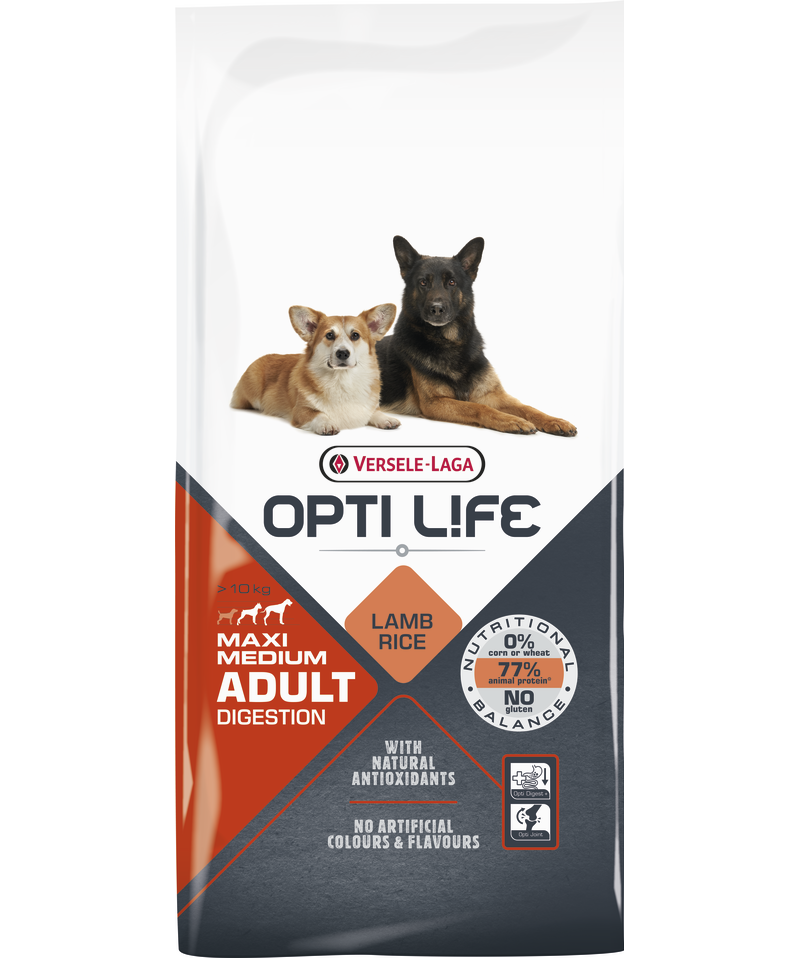 Opti-Life Adult Digestion Medium & Maxi 12.5kg