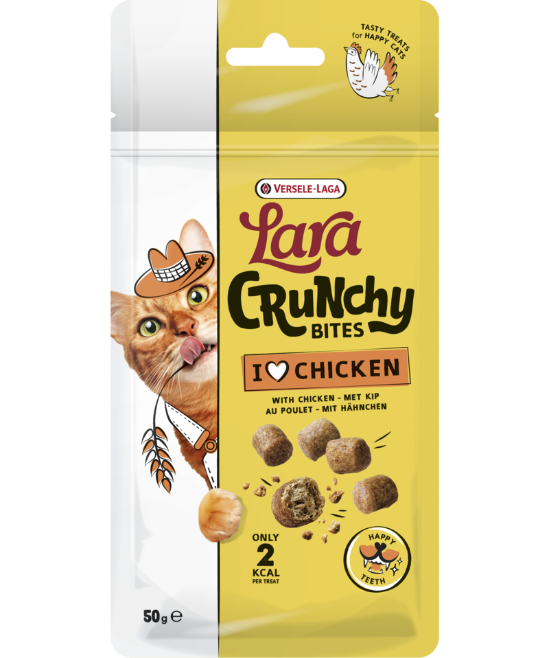 Lara Cat Snack Crunchy Bites Chicken 50g