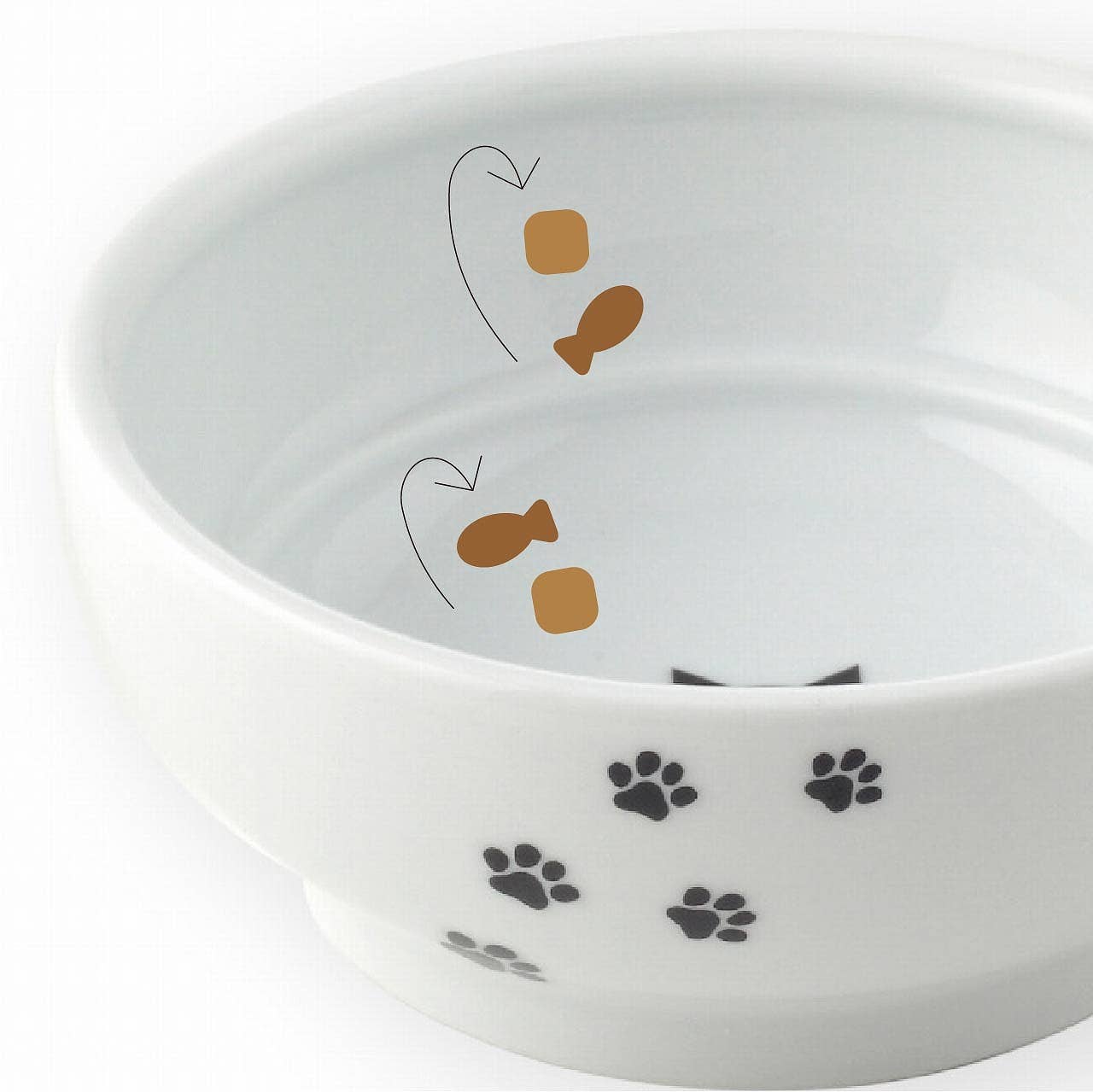 Anti-Spill Cat Food Bowl (Cat)