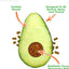 Meowijuana Knock n Nibble Treat Dispenser Avocado