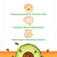 Meowijuana Knock n Nibble Treat Dispenser Avocado