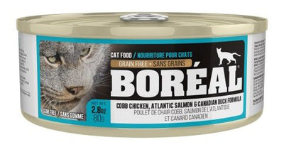 Boreal Canned Food Cobb Chicken Atlantic Salmon And Canadian Duck Cat