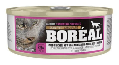 Boreal Canned Food Cobb Chicken New Zealand Lamb And Angus Beef Cat