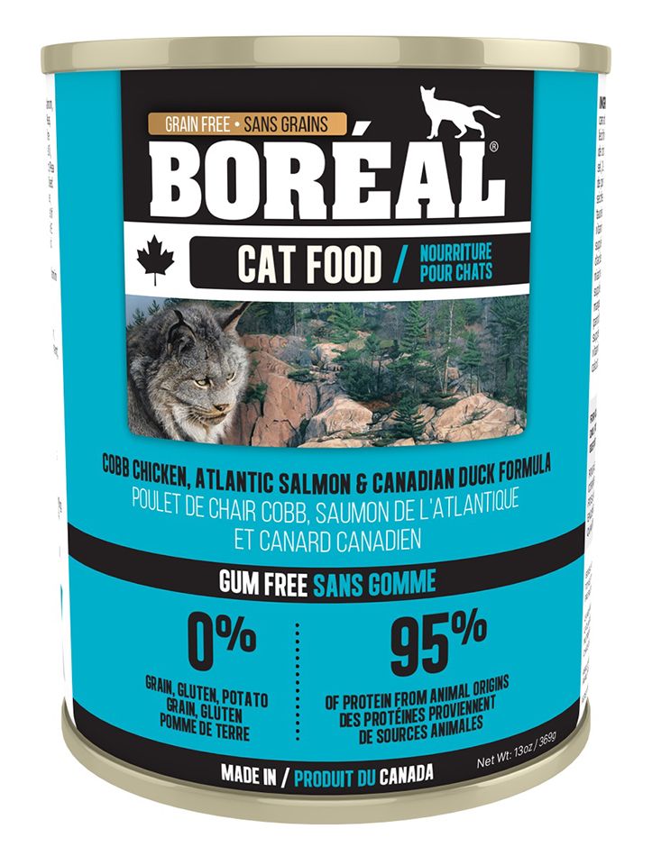 Boreal Canned Food Cobb Chicken Atlantic Salmon And Canadian Duck Cat