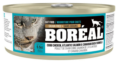 Boreal Canned Food Cobb Chicken Atlantic Salmon And Canadian Duck Cat
