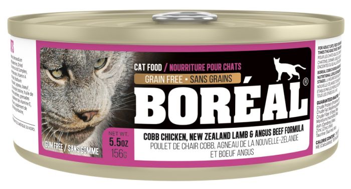 Boreal Canned Food Cobb Chicken New Zealand Lamb And Angus Beef Cat