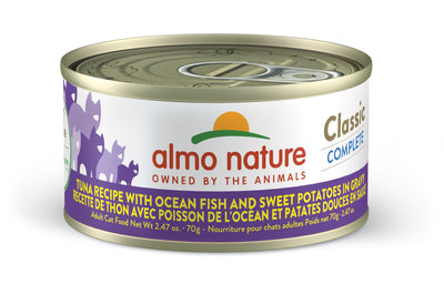 Almo Nature Classic Complete - Tuna Recipe with Ocean Fish and Sweet Potatoes in Gravy, 2.47oz