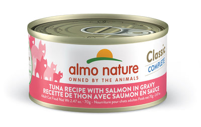 Classic Complete Tuna Recipe with Salmon in Gravy
