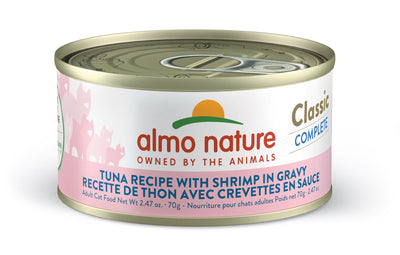 Almo Nature Classic Complete - Tuna Recipe with Shrimp in Gravy, 2.47oz