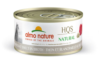 Almo Nature Natural - Tuna and Whitebait Smelt in Broth, 2.47oz