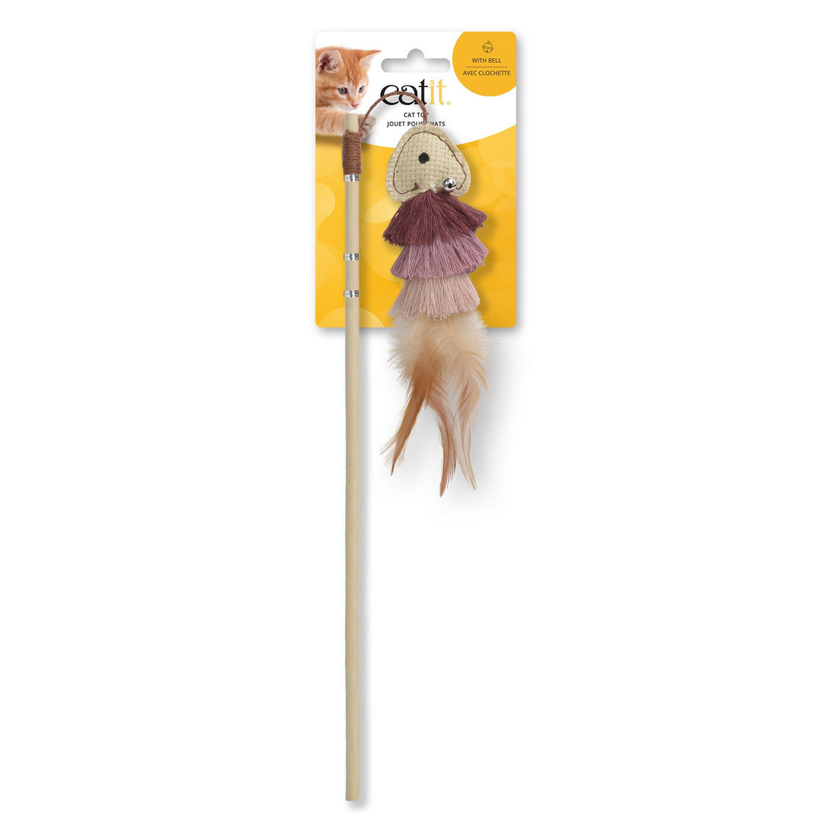 Catit Cat Toy - Fish Teaser with Feather Tail