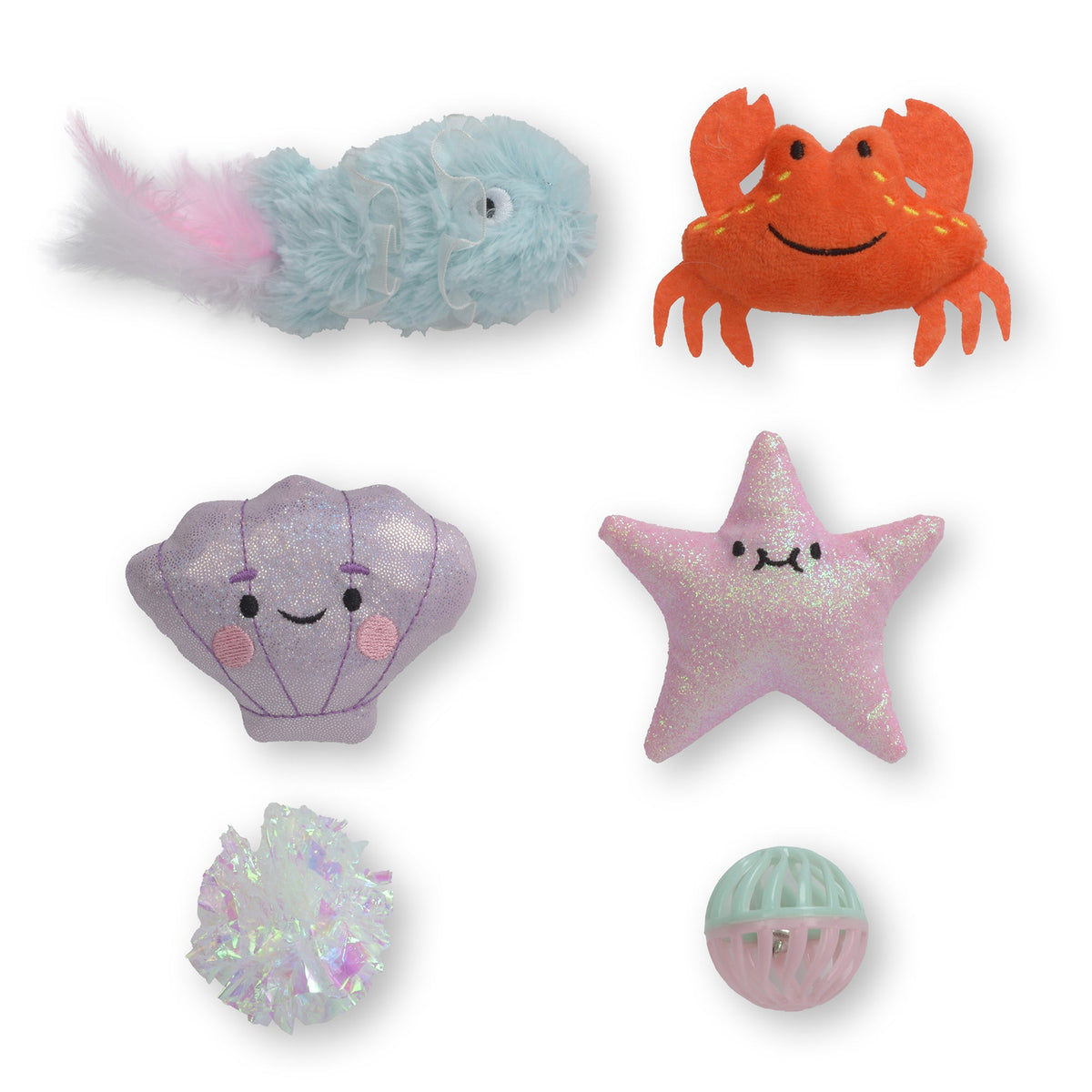 Catit Cat Toy - Sea Animal Set - 6-pack