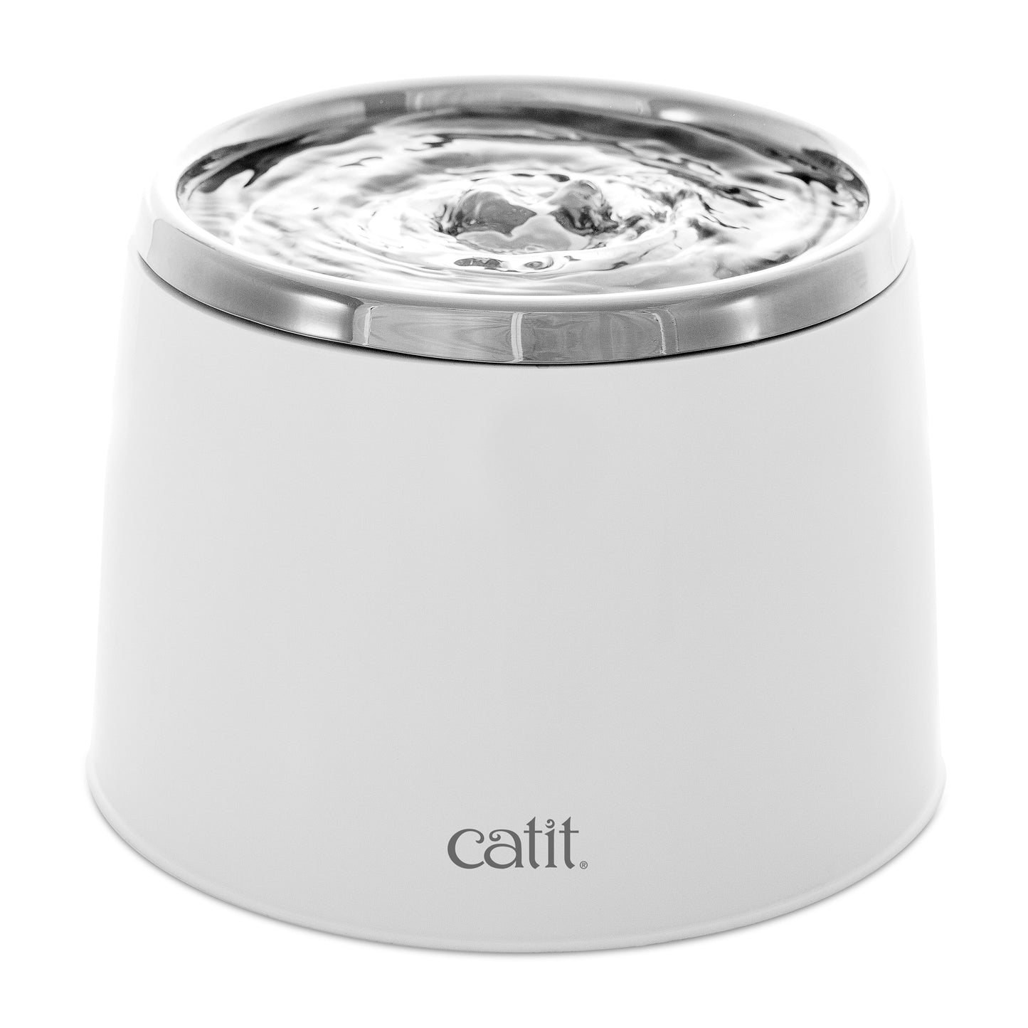 Catit Stainless Steel Top Drinking Fountain - 2 L (64 fl oz)