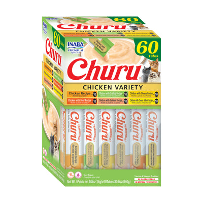 Churu Purees Chicken Variety Box (60 Tubes)