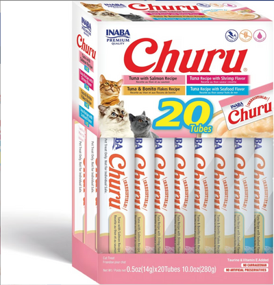 Churu Purees Seafood Variety Pack (20 Tubes)