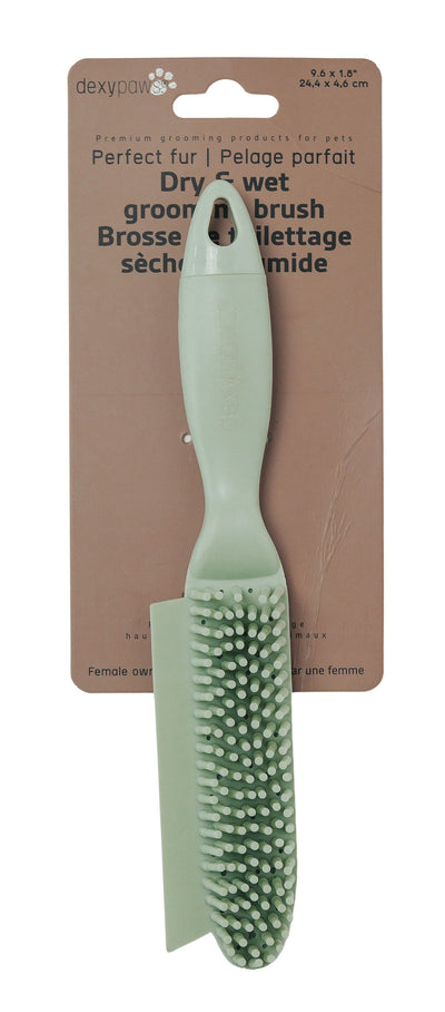 Dexypaws Perfect Fur Dry & Wet Grooming Brush For Pets