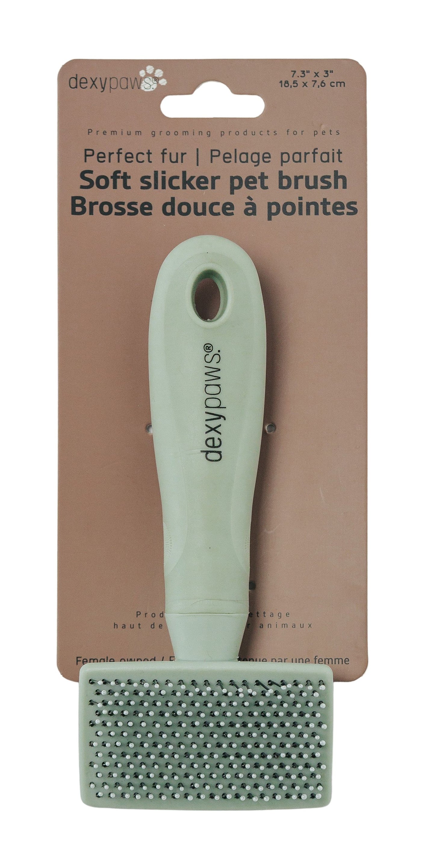 Dexypaws Perfect Fur Soft Slicker Brush For Pets