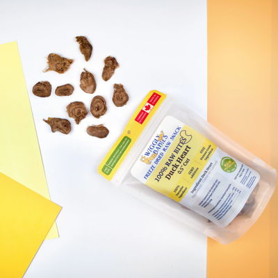 Duck Heart Freeze Dried Raw Cut