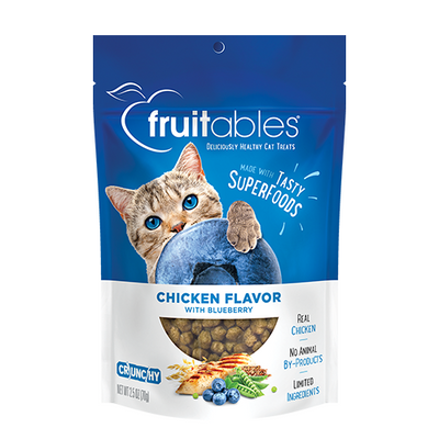 FRUITABLES CHICKEN & BLUEBERRY CAT TREAT 2.5 OZ