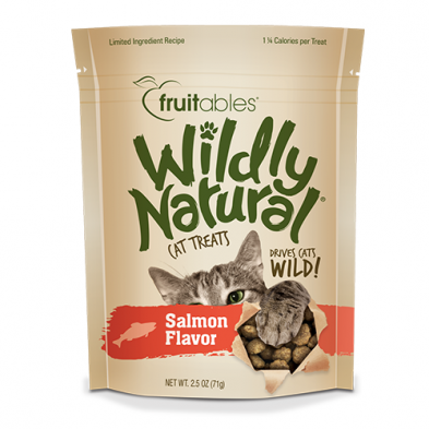 FRUITABLES WILDLY NATURAL SALMON FLAVOUR CAT TREAT 2.5 OZ