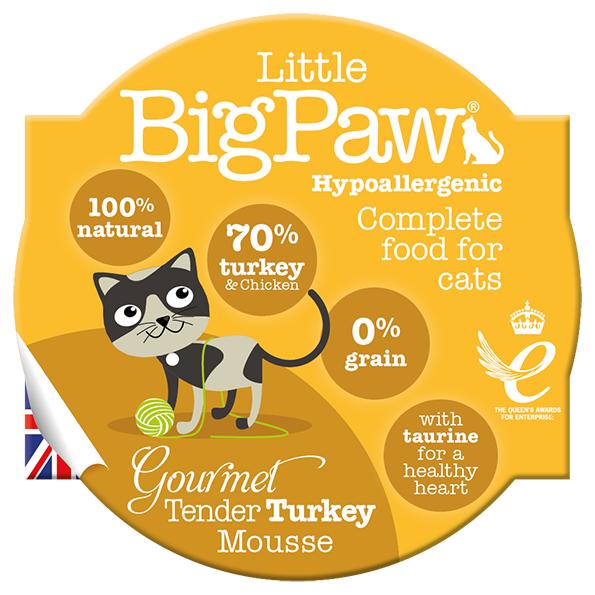 Little Big Paw Gourmet Tender Turkey Mousse 85g