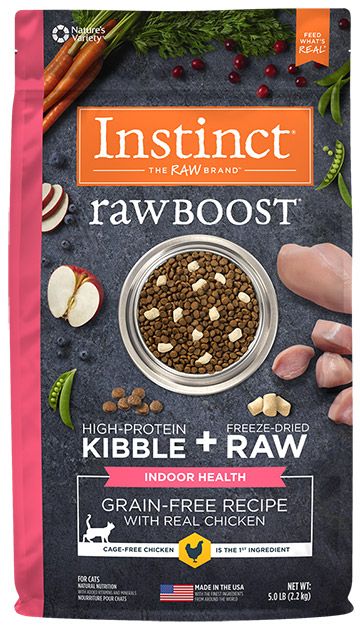 Raw Boost Grain Free Recipe with Real Chicken Indoor Health Dry Food 5.0lb
