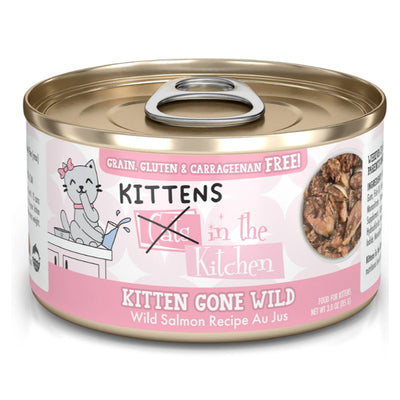 Weruva Kittens in the Kitchen Kitten Gone Wild - Wild Salmon Recipe Au Jus, 3oz