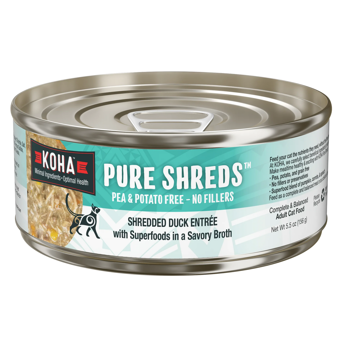 Canned Cat Food - Pure Shreds - Shredded Duck Entree - Adult