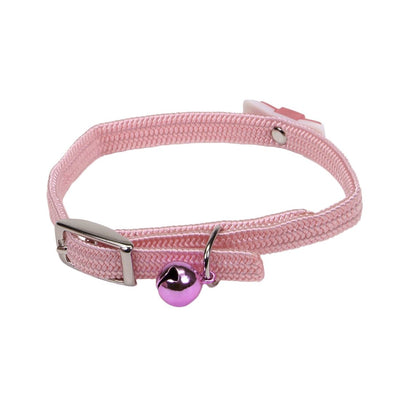 Li'l Pals Elasticized Safety Kitten Collar With Jeweled Bow (Style Variation)