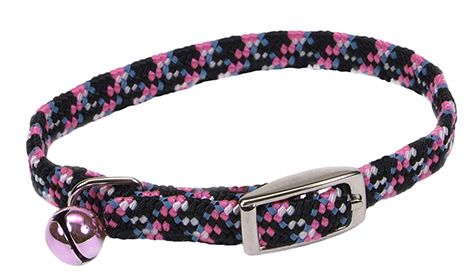 Li'l Pals Elasticized Safety Kitten Collar With Reflective Threads (Colour Variation)