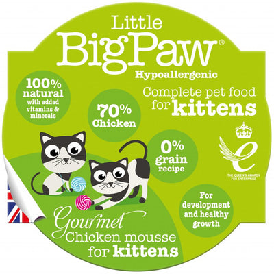 Little Big Paw Kitten Gourmet Chicken Mousse 85g