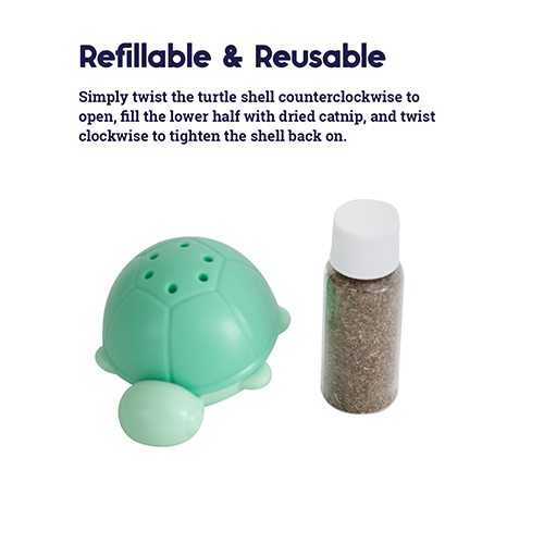 CATSTAGES® WOBBLE TURTLE CATNIP DIFFUSER (ONE SIZE)