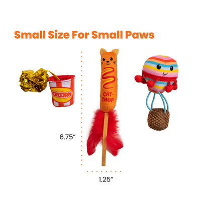 CATSTAGES® CATNIP PAWRTY CAT TOY (3 PACK)