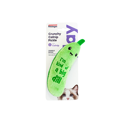 CATSTAGES® CRUNCHY PICKLE KICKER DENTAL CAT TOY