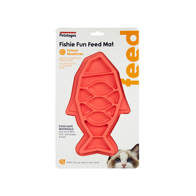 PETSTAGES® FISHIE FUN SLOW FEED MAT PINK